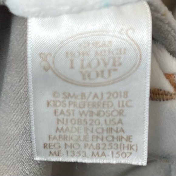 Guess HOW MUCH I LOVE YOU BROWN BUNNY RABBIT SECURITY BLANKET PLUSH 13”x13” - Picture 5 of 8